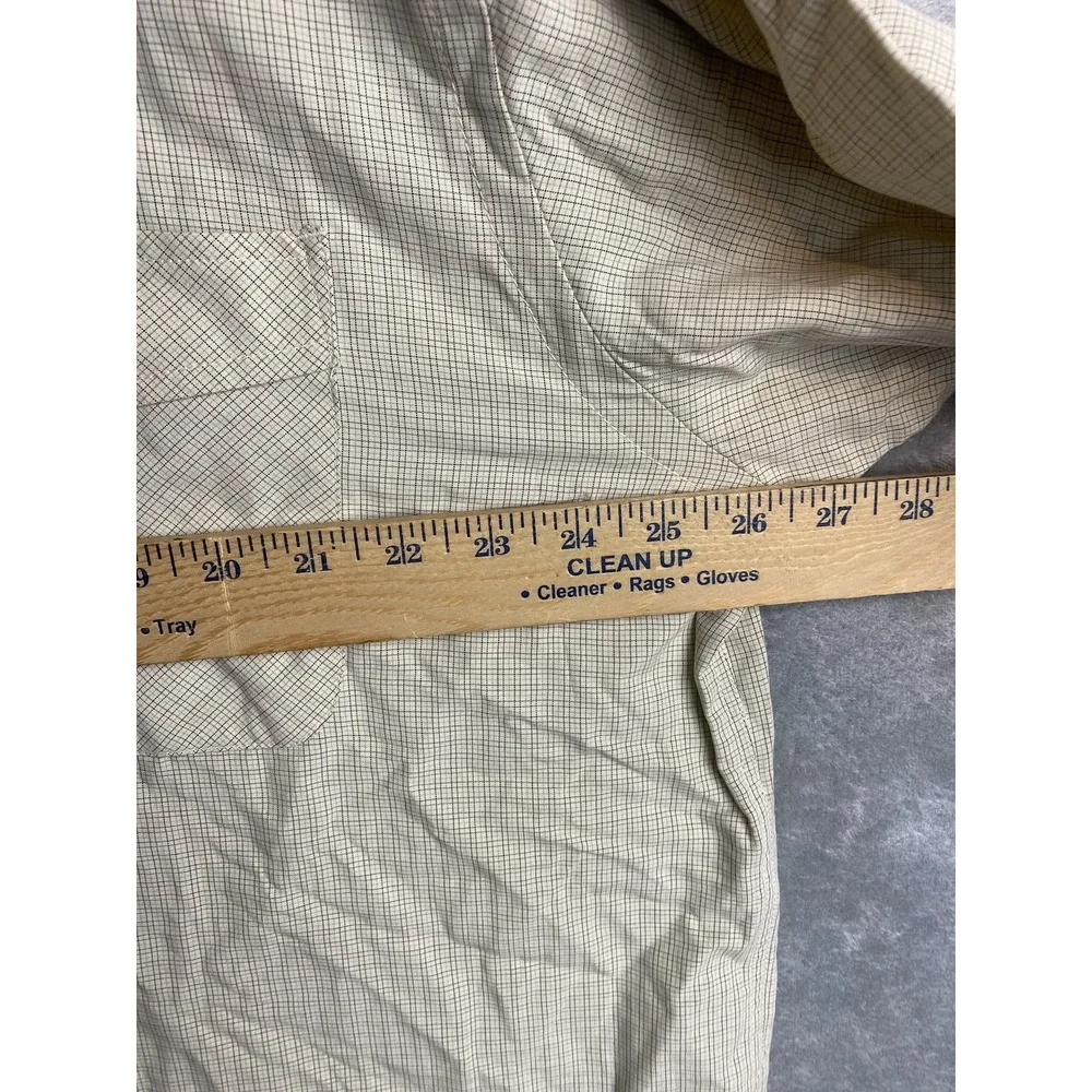 Sportif XXL Mens Tan Short Sleeve Button-Up Shirt Cotton New